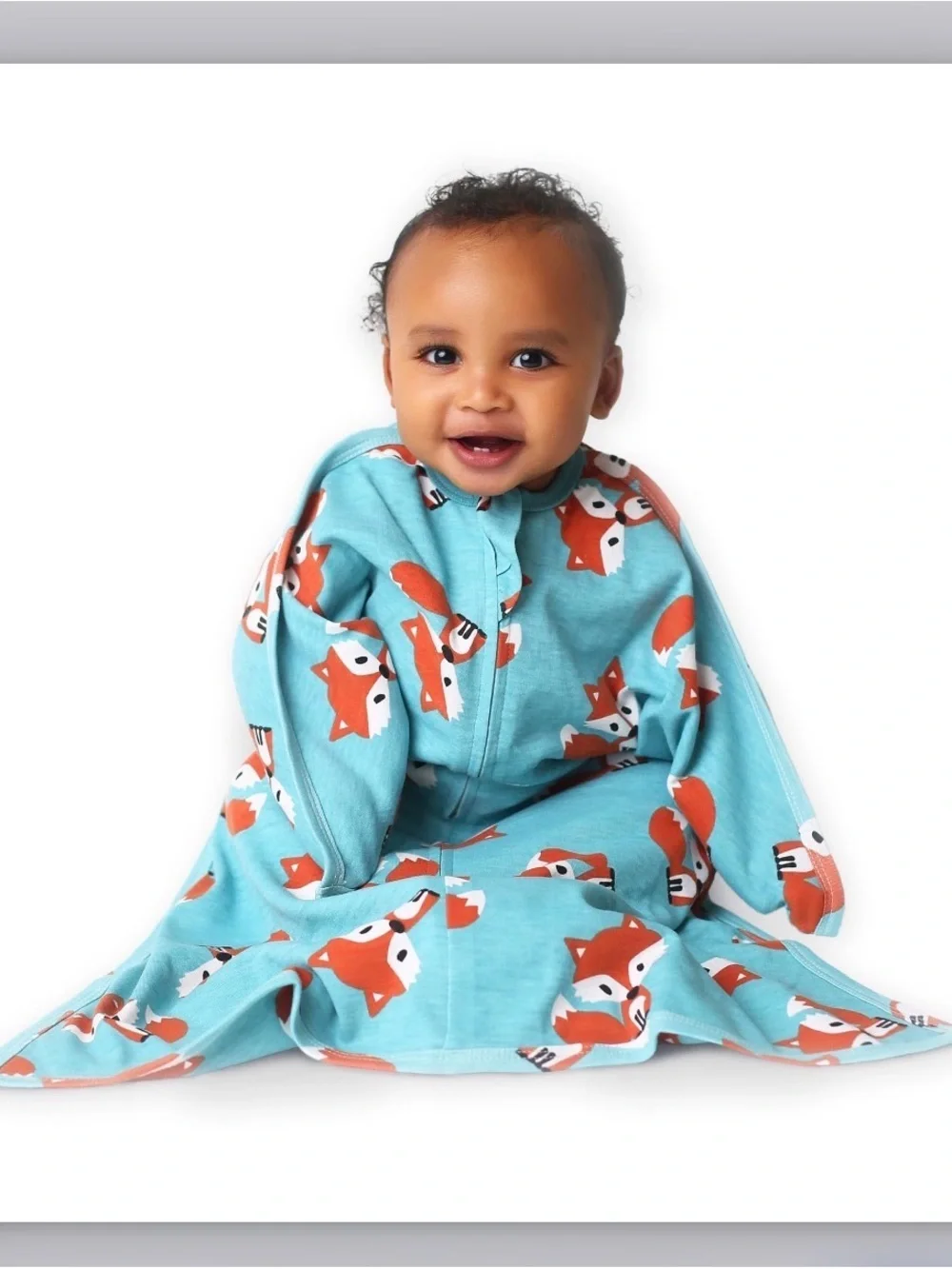 Sleeping Baby Friendly Fox Fleece Zipadee-Zip Swaddle Large 12M-24M